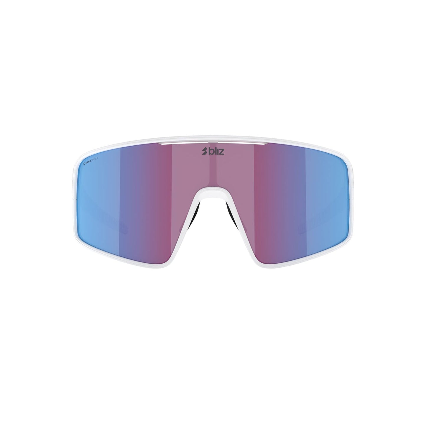 Brille BLIZ P001 Weiß Bildschirm Rosa Violett Blau Spiegel