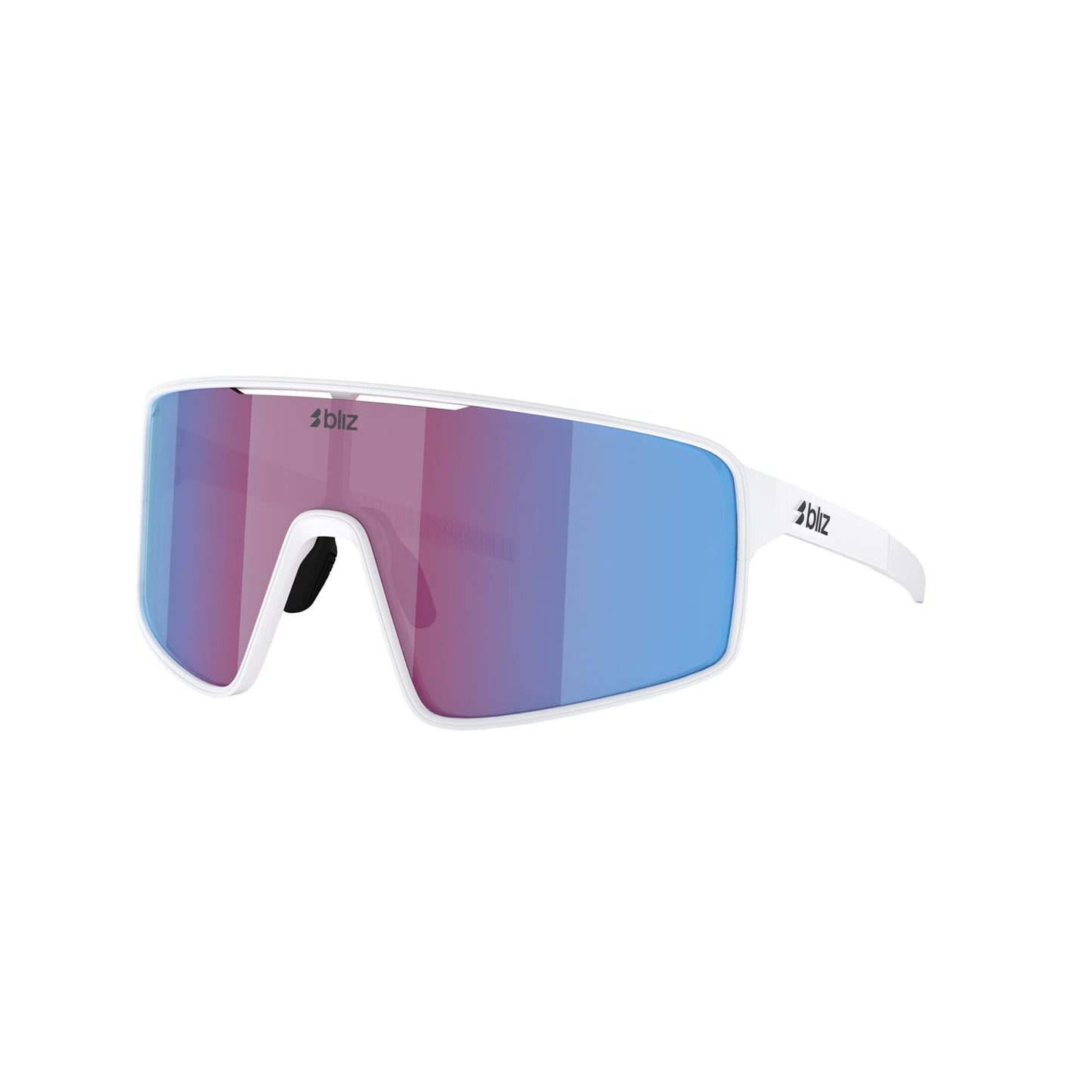 Brille BLIZ P001 Weiß Bildschirm Rosa Violett Blau Spiegel