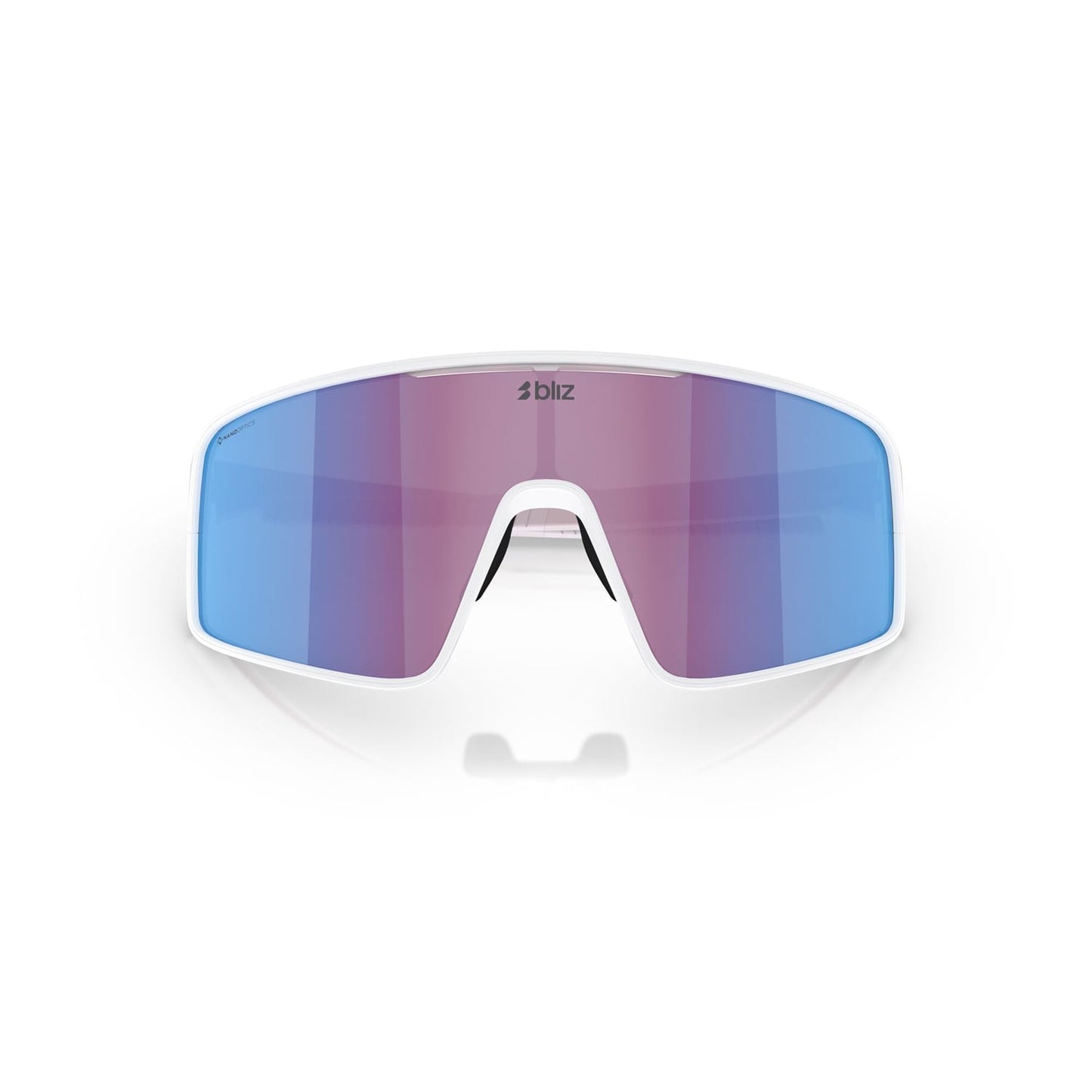 Brille BLIZ P001 Weiß Bildschirm Rosa Violett Blau Spiegel