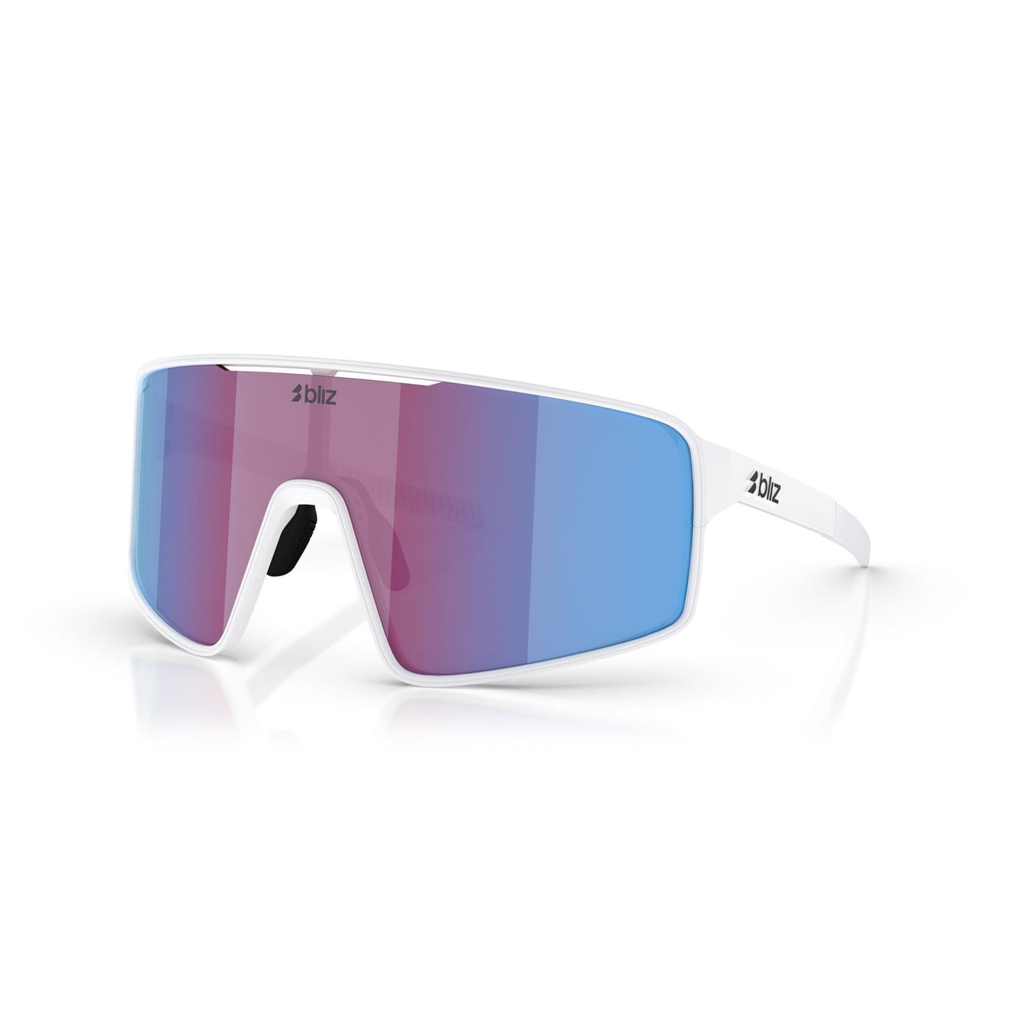 Brille BLIZ P001 Weiß Bildschirm Rosa Violett Blau Spiegel