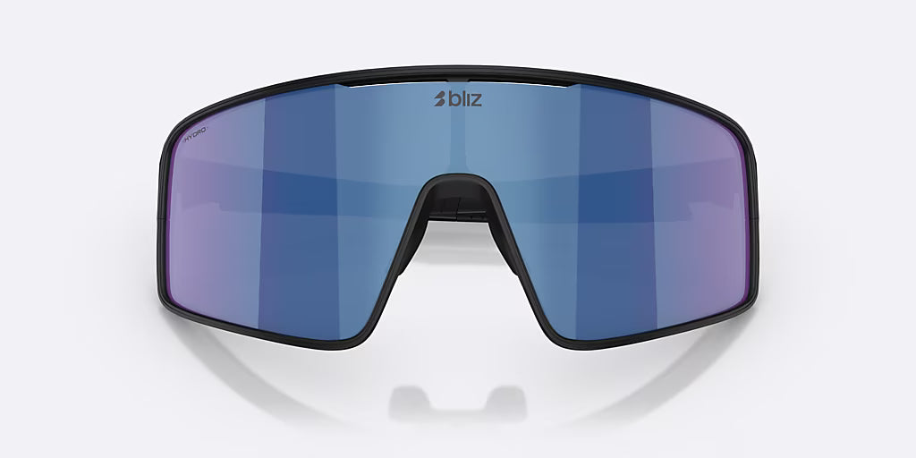 Brille BLIZ P001 Schwarz Matt Glas Grey w Blue Mirror