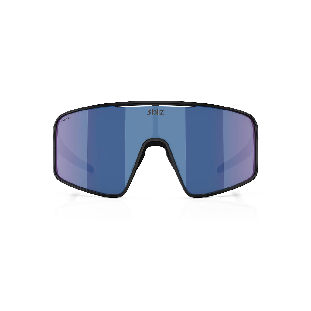 Brille BLIZ P001 Schwarz Matt Glas Grey w Blue Mirror
