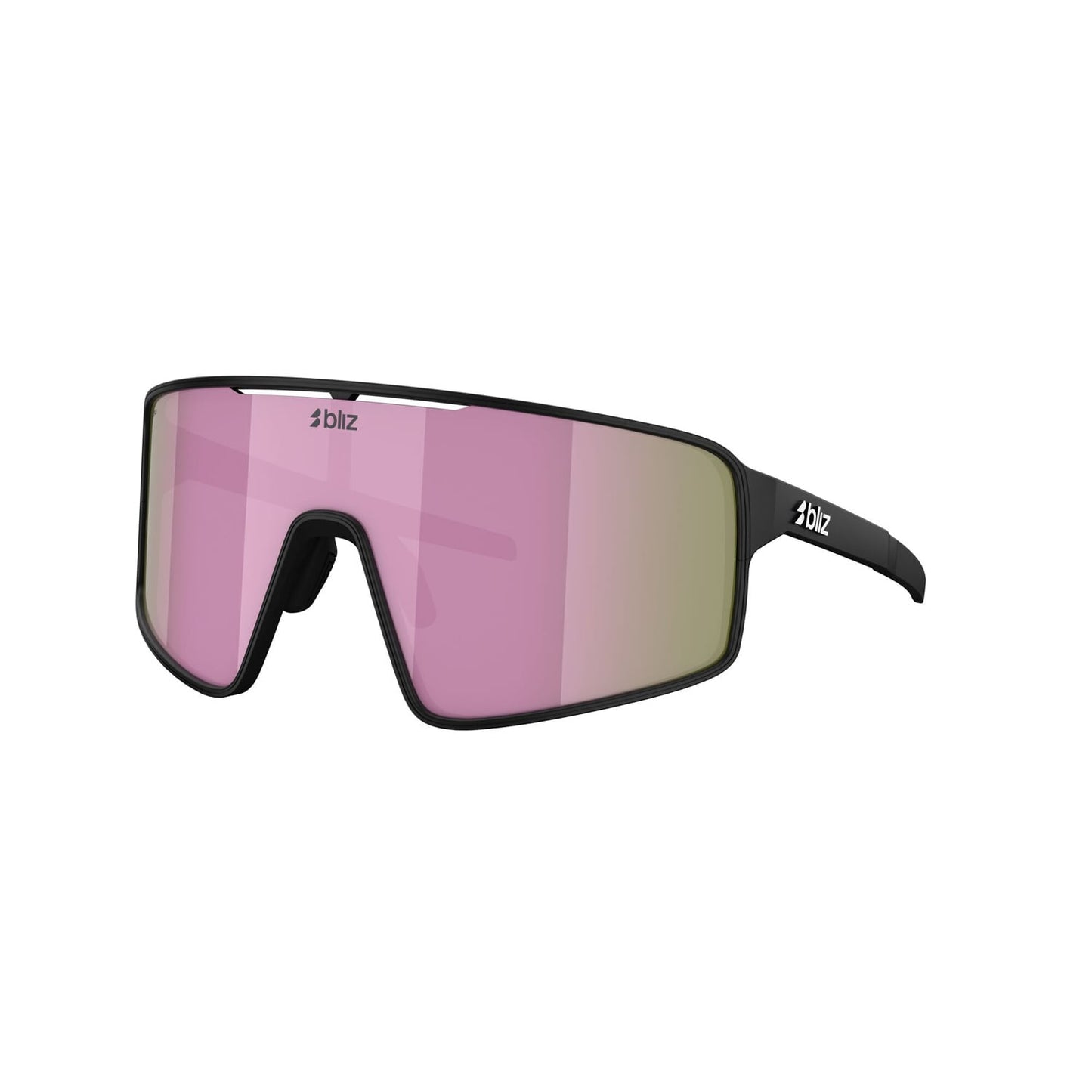 Brille BLIZ P001 S Schwarz Matt Schirm Braun Rosa Mehrfarbig