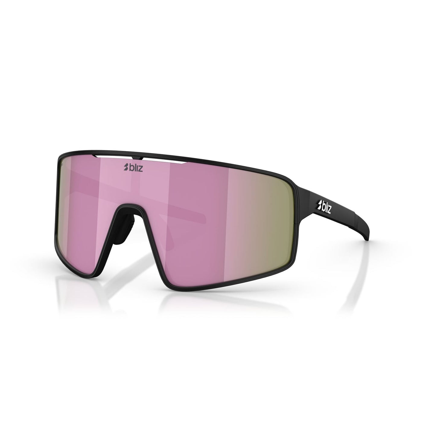 Brille BLIZ P001 S Schwarz Matt Schirm Braun Rosa Mehrfarbig