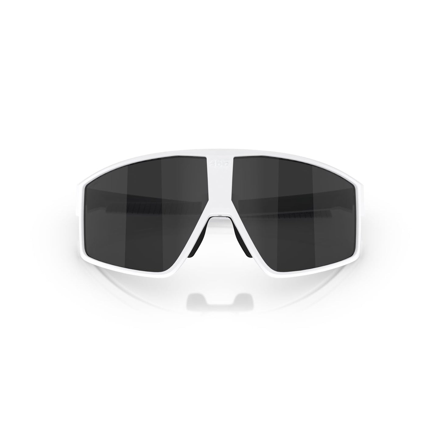 BLIZZ P002S Brille Mattweiß Rauchgrauer Schirm