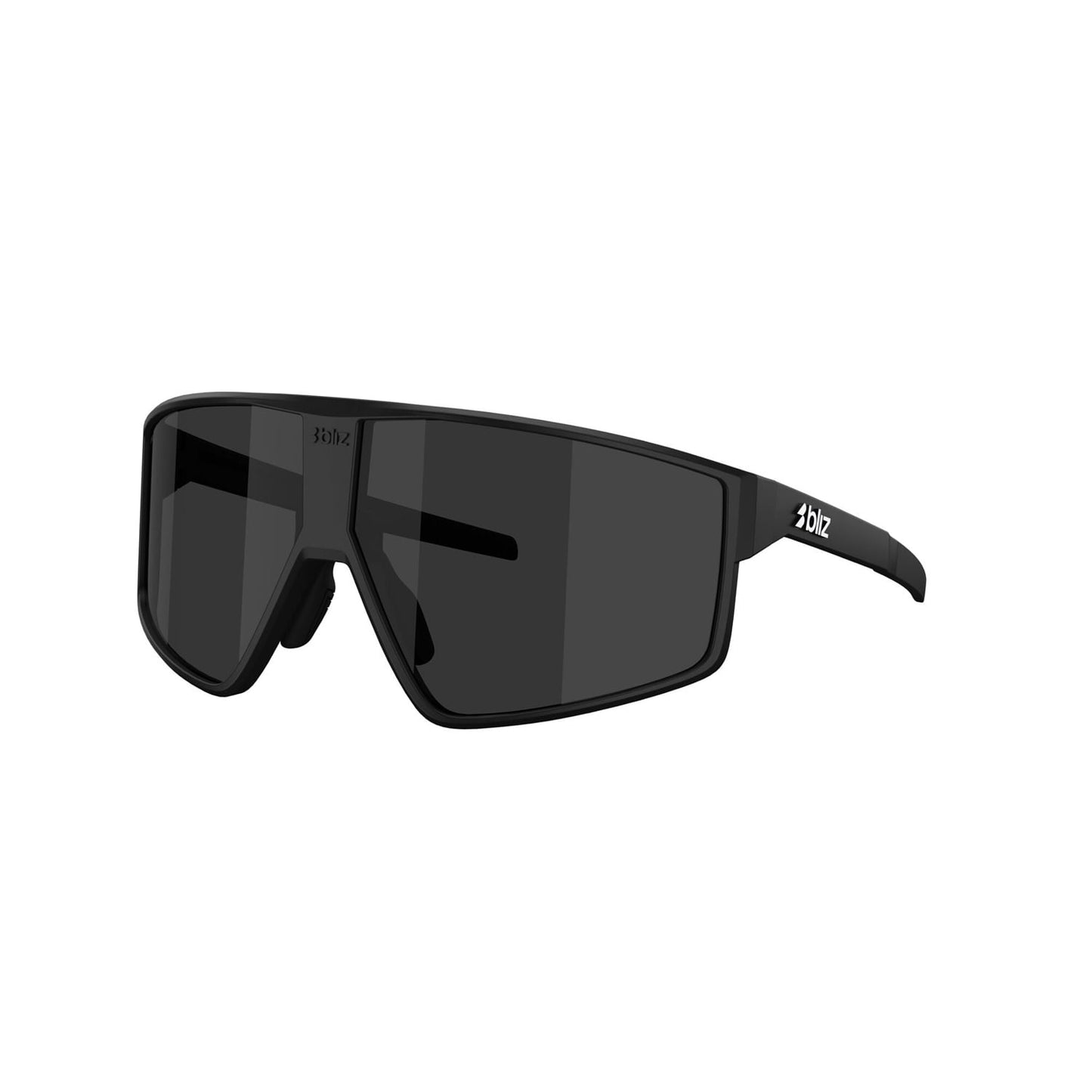 BLIZZ P002S Brille Schwarz Matt Rauchgrauer Schirm