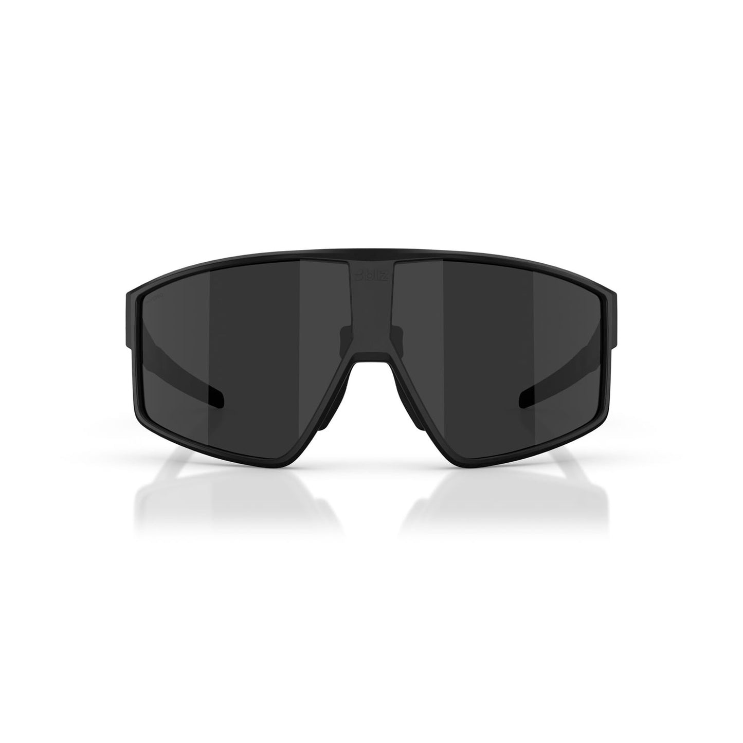 BLIZZ P002S Brille Schwarz Matt Rauchgrauer Schirm