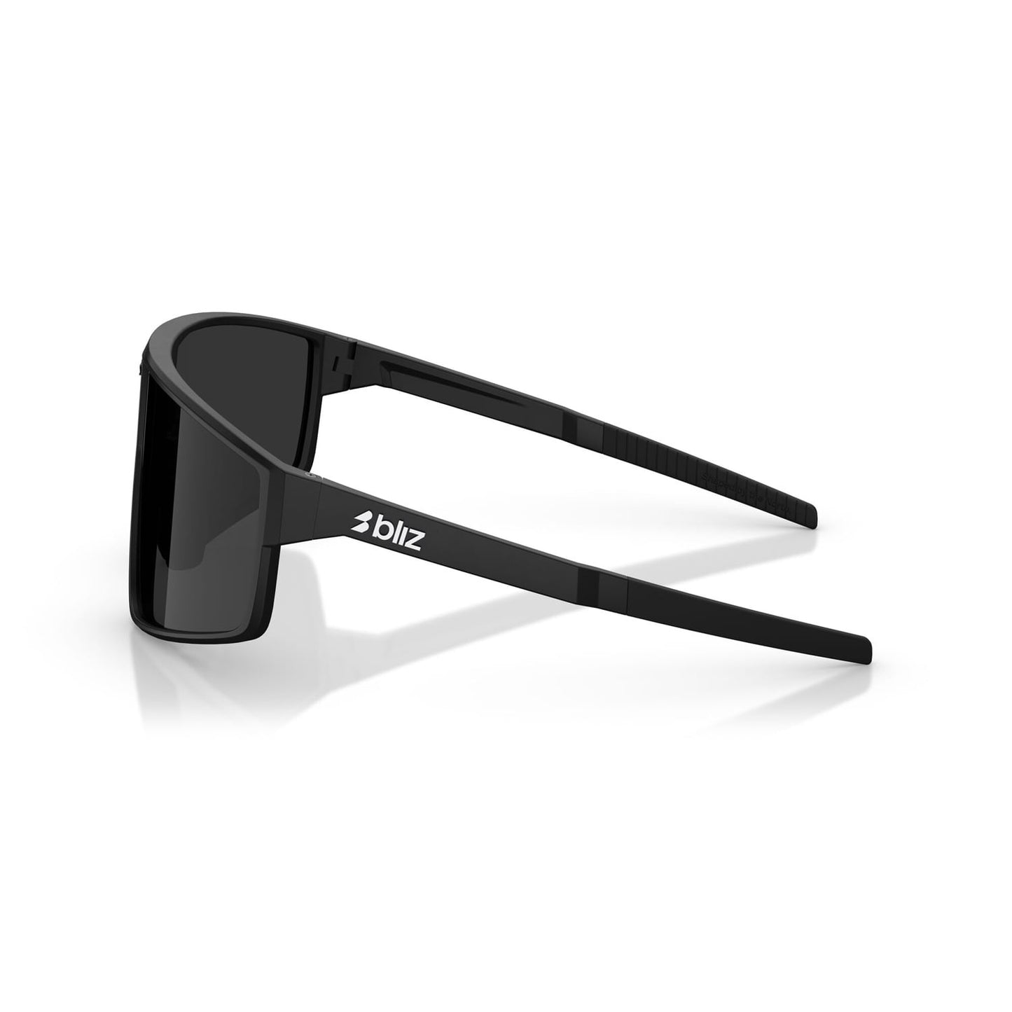 BLIZZ P002S Brille Schwarz Matt Rauchgrauer Schirm