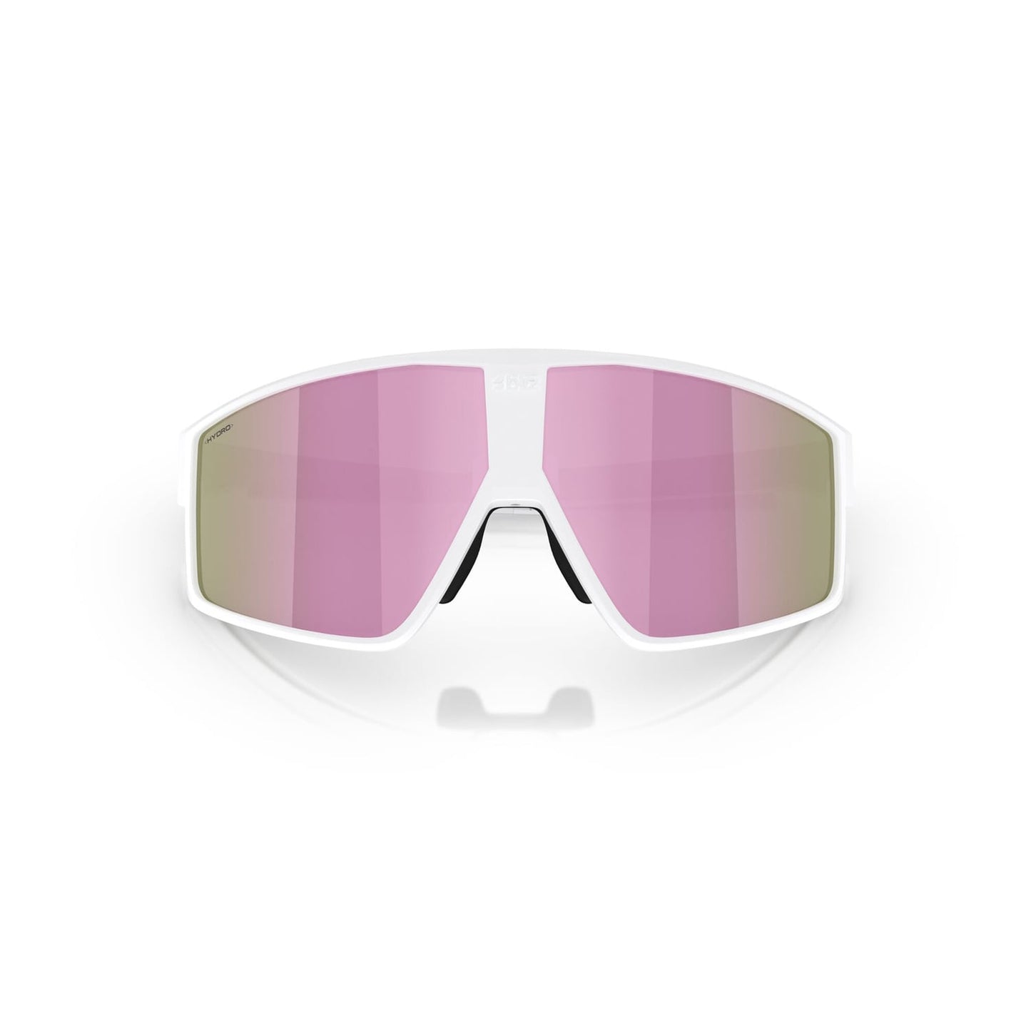 BLIZZ P002S Brille Weiß Matt Schirm Braun Rosa