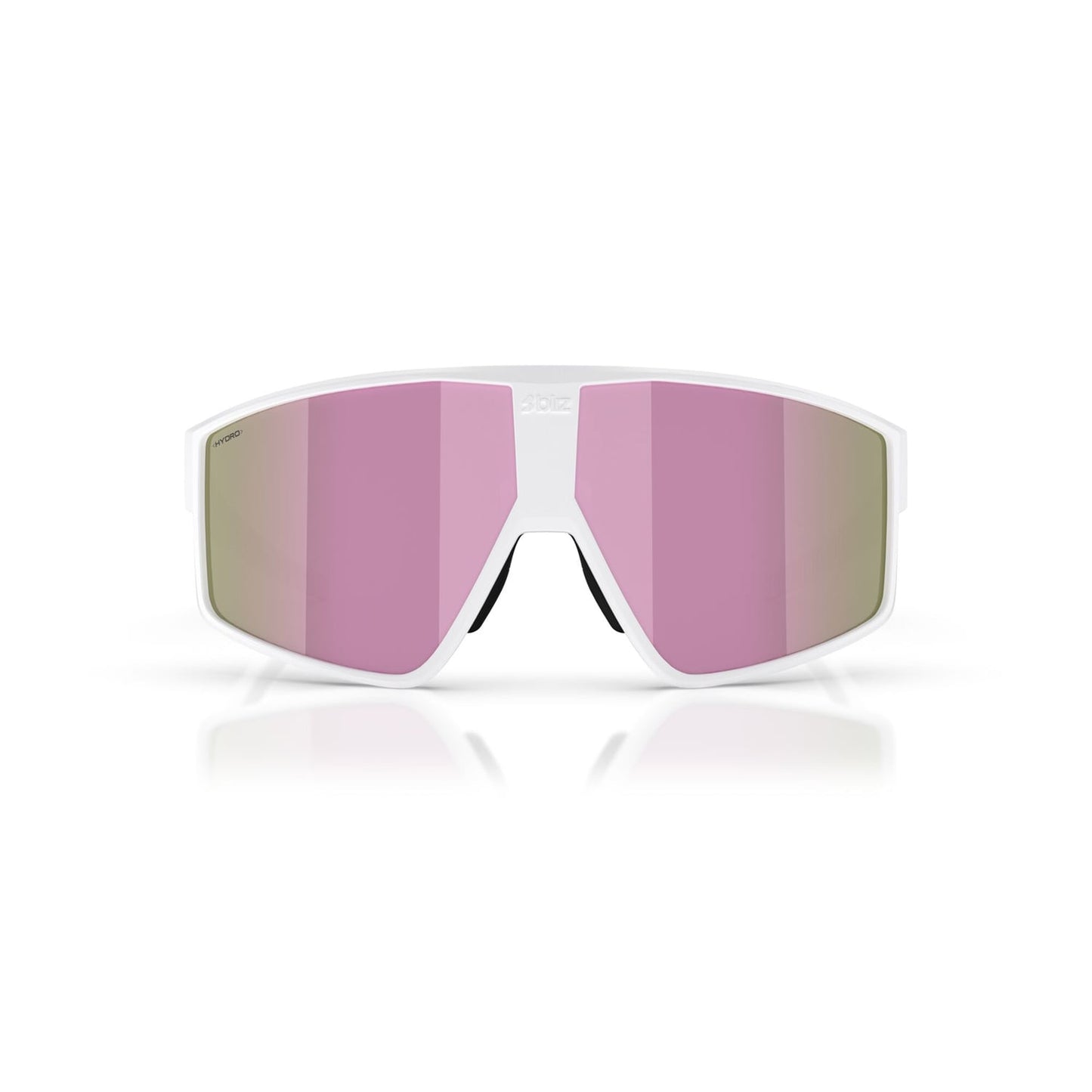 BLIZZ P002S Brille Weiß Matt Schirm Braun Rosa