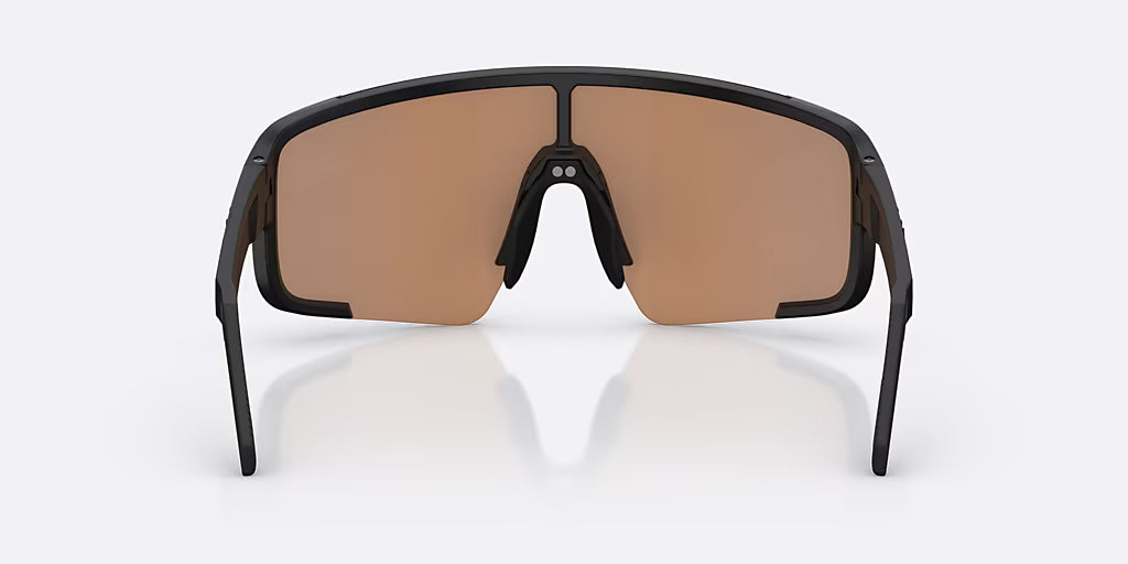BLIZ P003 SMALL Brille Schwarz Mattschirm Coral/Orange Iridiumblau