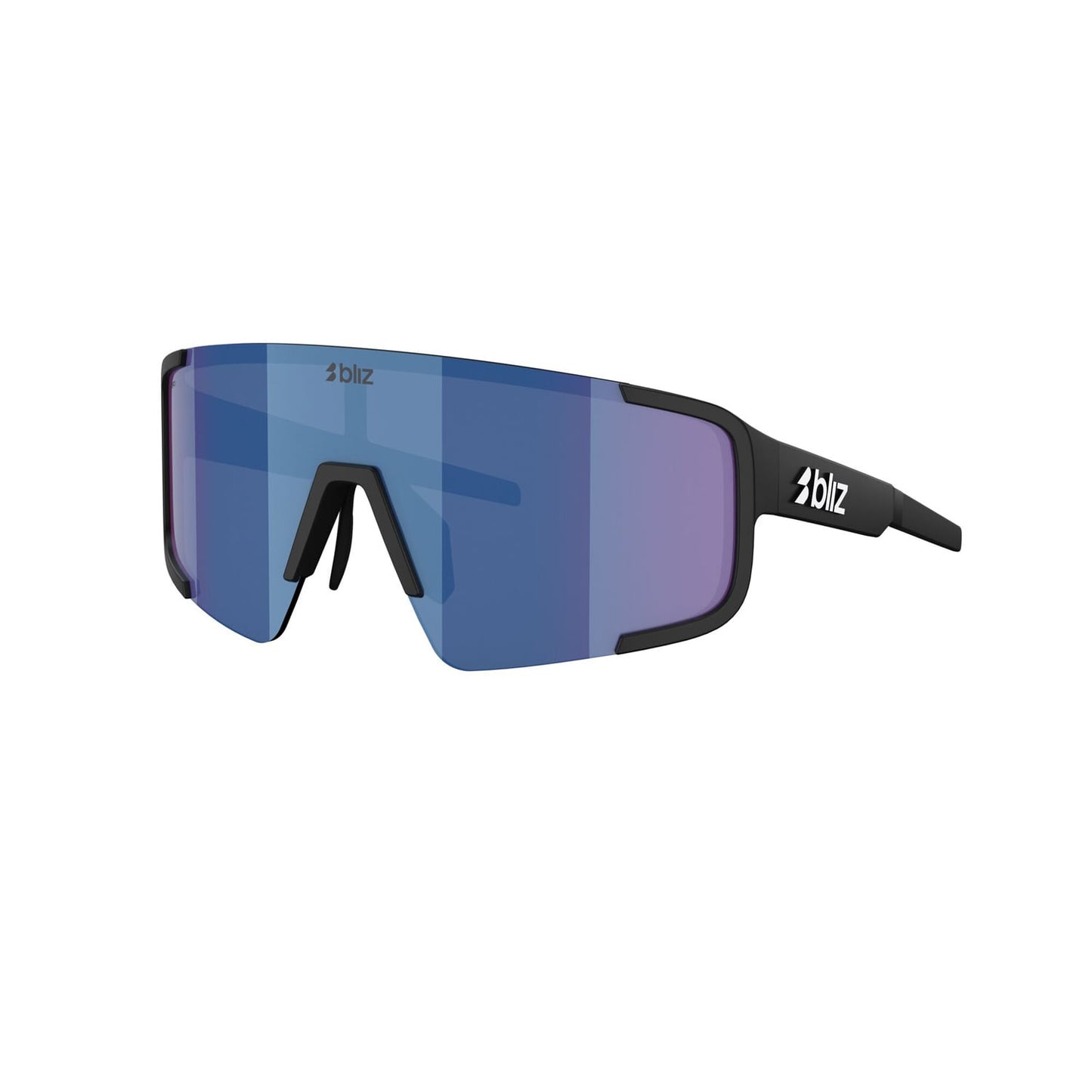 Brille BLIZ P003 Schwarz Matt Blue Mirror Screen