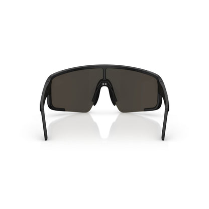 Brille BLIZ P003 Schwarz Matt Glas Blau Spiegel