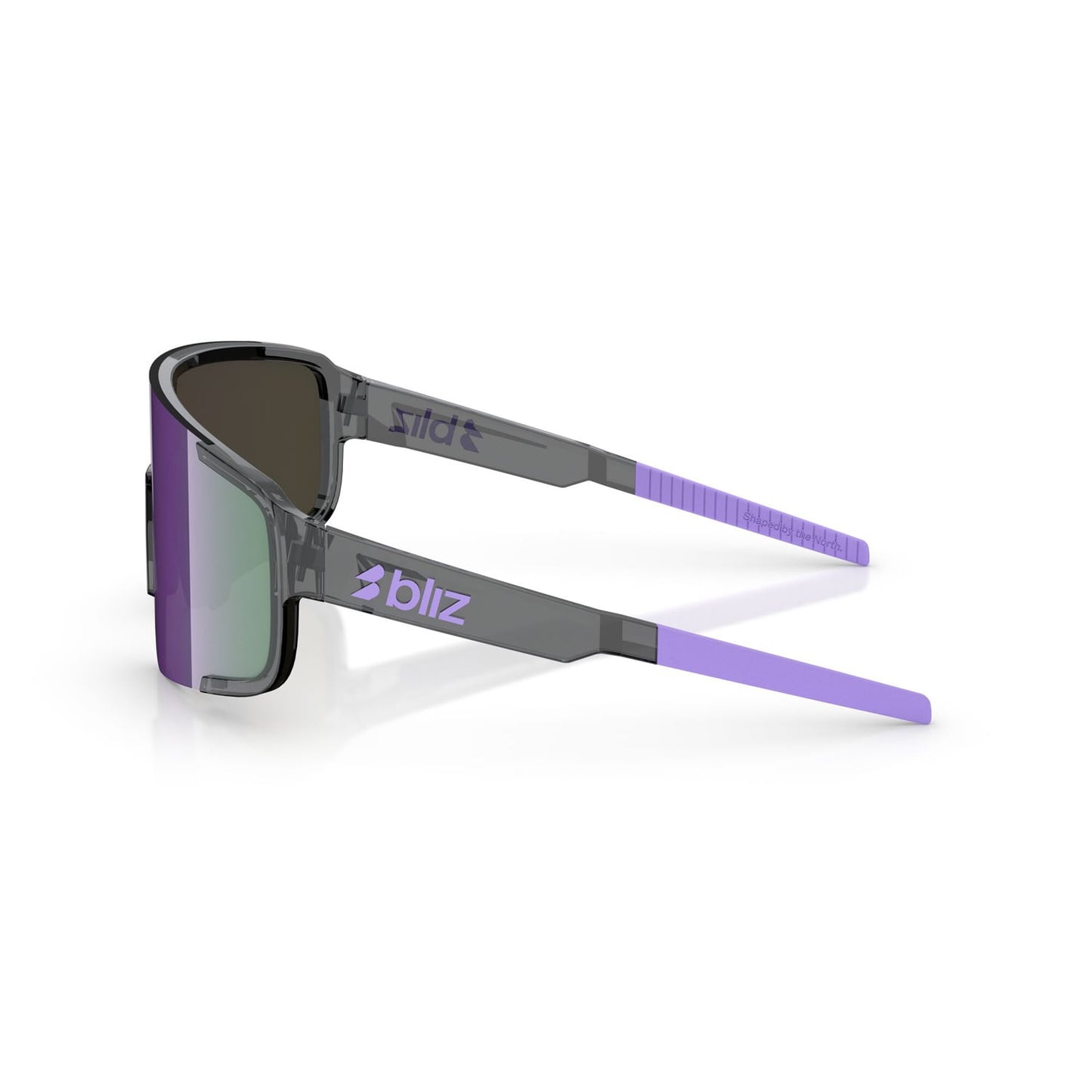 Brille BLIZ P003 SMALL Crystal Schwarz Schirm Purple Multii