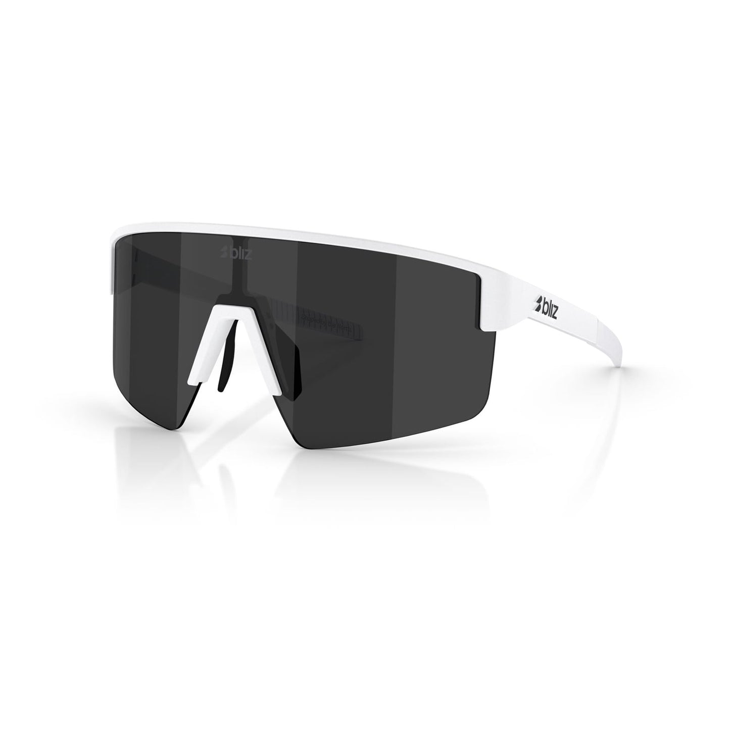 BLIZ P004 Brille Weiß Matt Smoke Screen