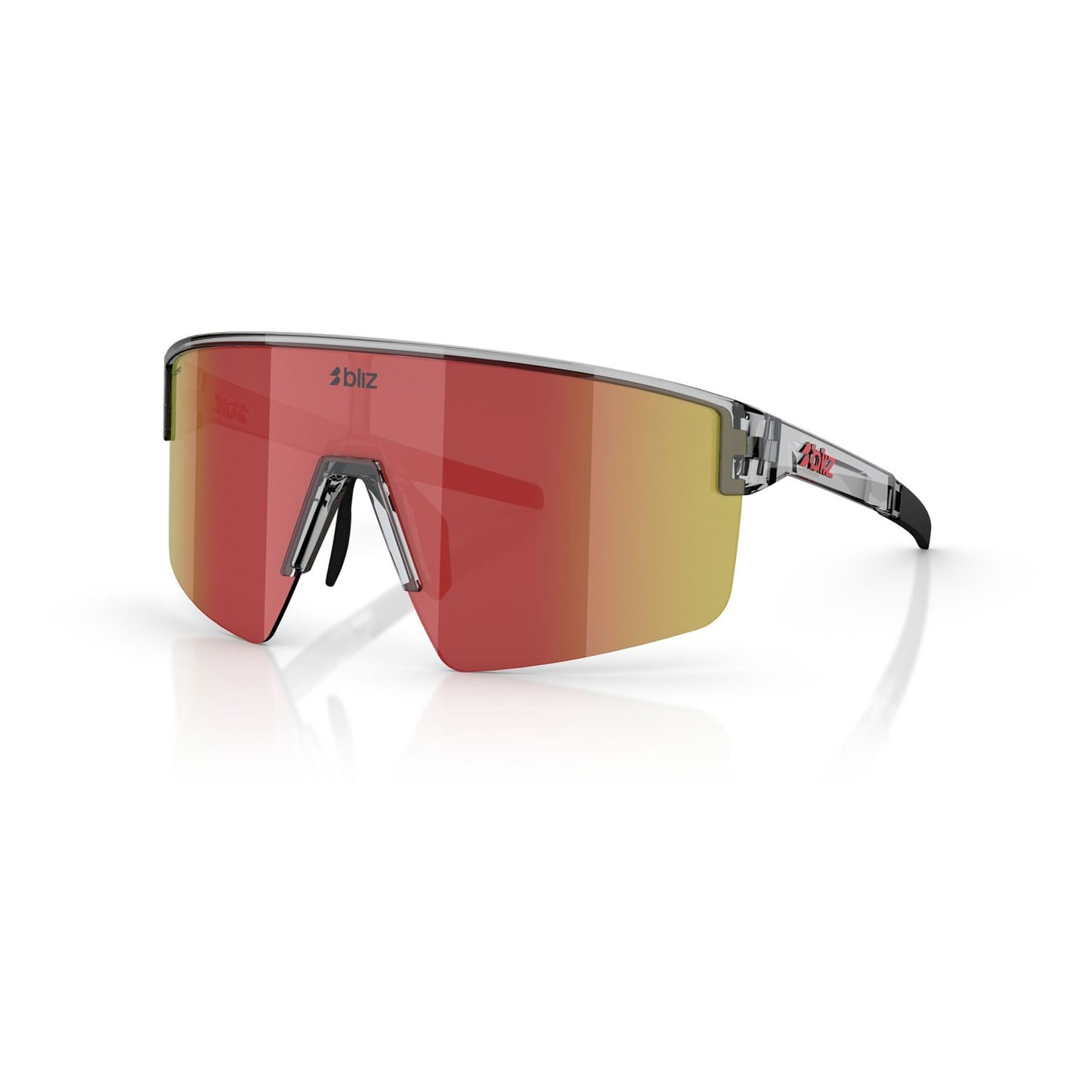 Brille BLIZ P004 Transparent Grau Bildschirm Red Multi