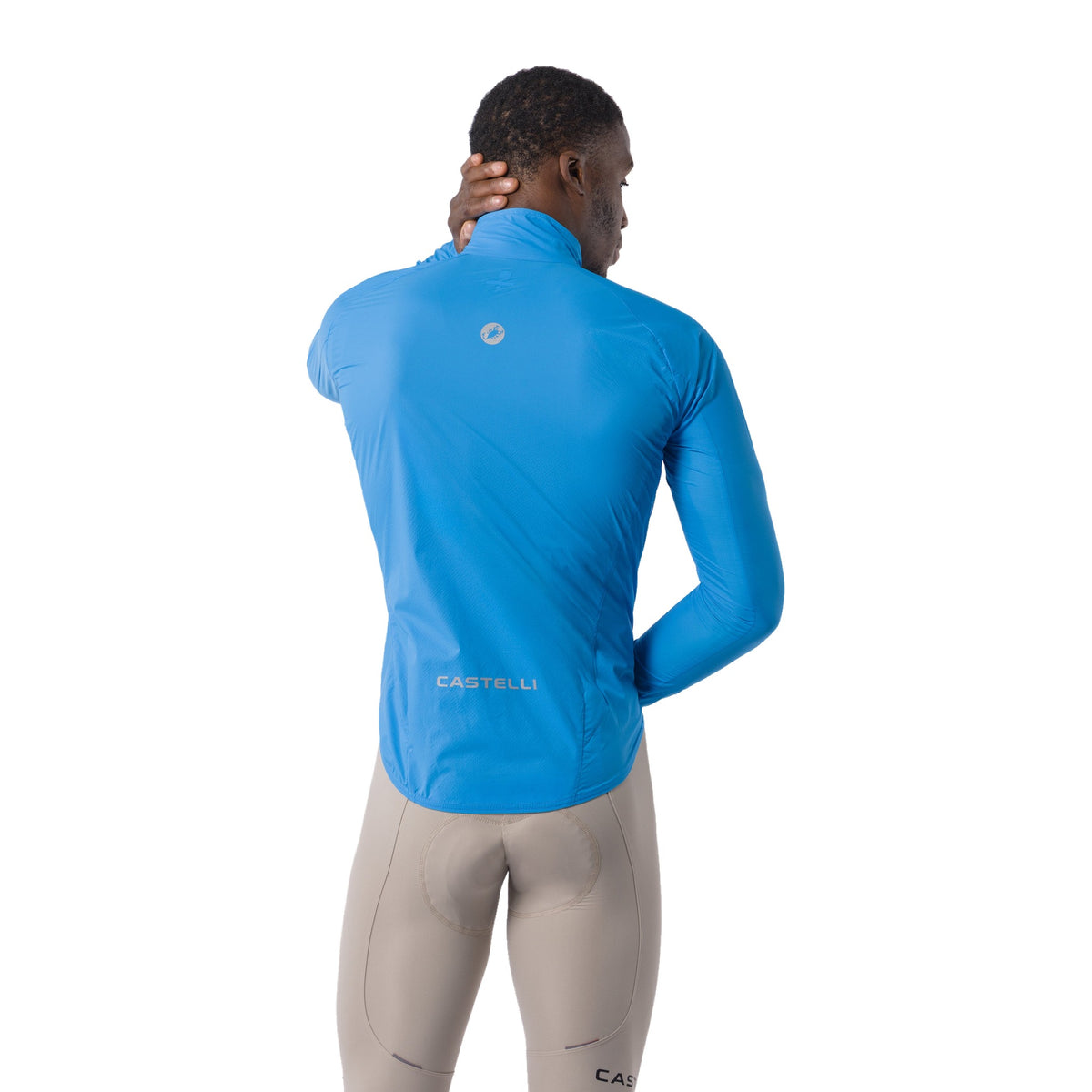 CASTELLI Transition Air Jacke in Blau – Rückansicht