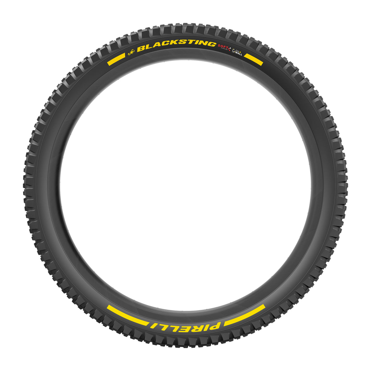 PIRELLI SCORPION BLACK STING Reifen 27.5x2.40 Soft DH+Wall Tubeless Ready Faltreifen Schwarz/Gelb Team Edition