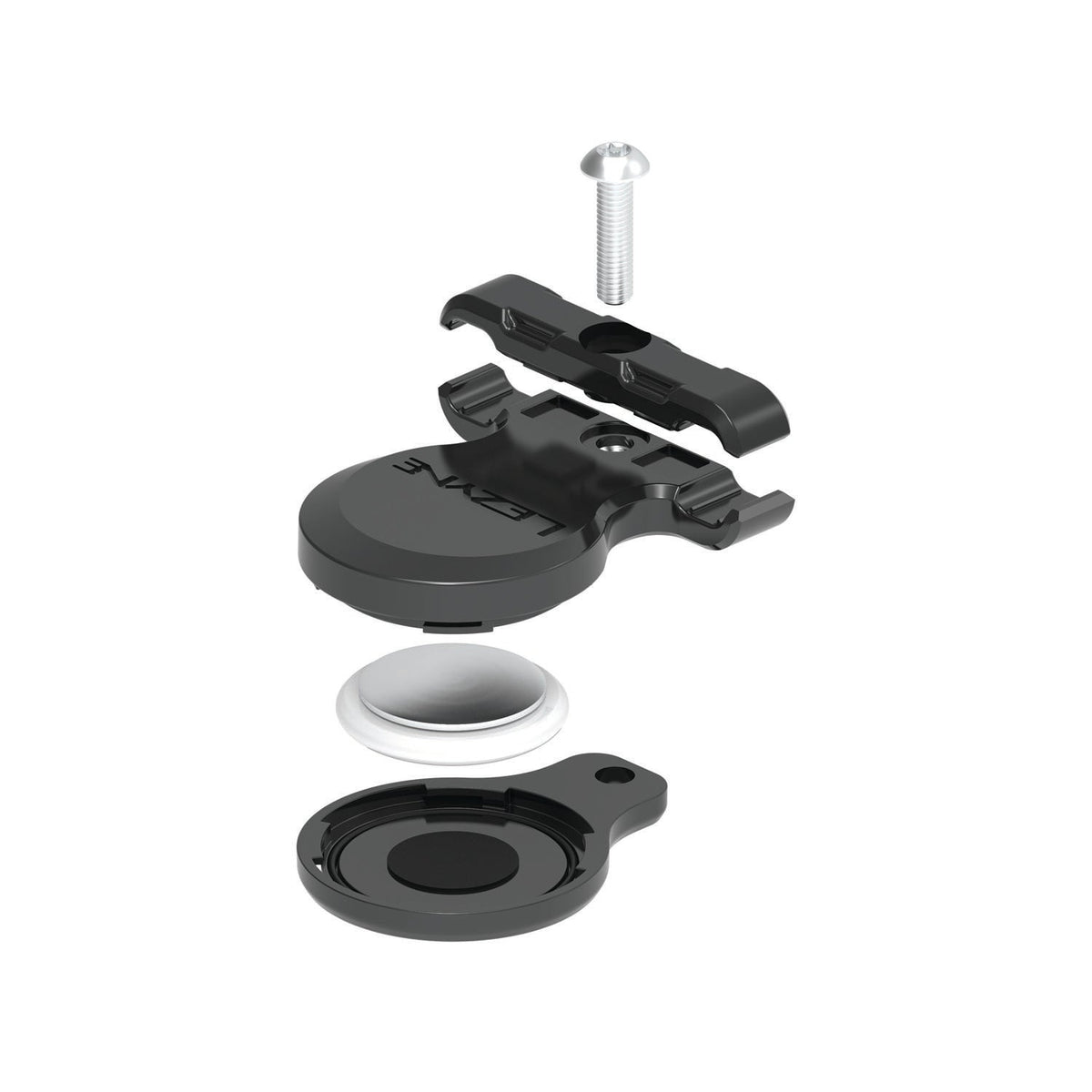 LEZYNE MATRIX SADDLE TAGGER Diebstahlschutzhalterung Schwarz (für AirTag)