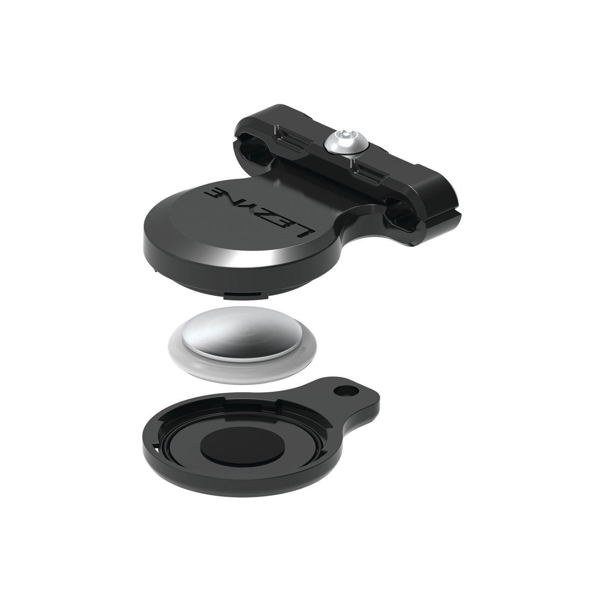 LEZYNE MATRIX SADDLE TAGGER Diebstahlschutzhalterung Schwarz (für AirTag)