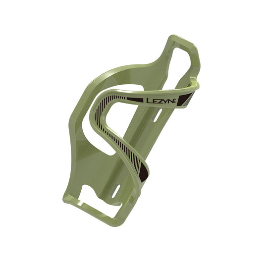 LEZYNE FLOW CAGE SL-L Flaschenhalter mit Entnahme nach links, Armeegrün