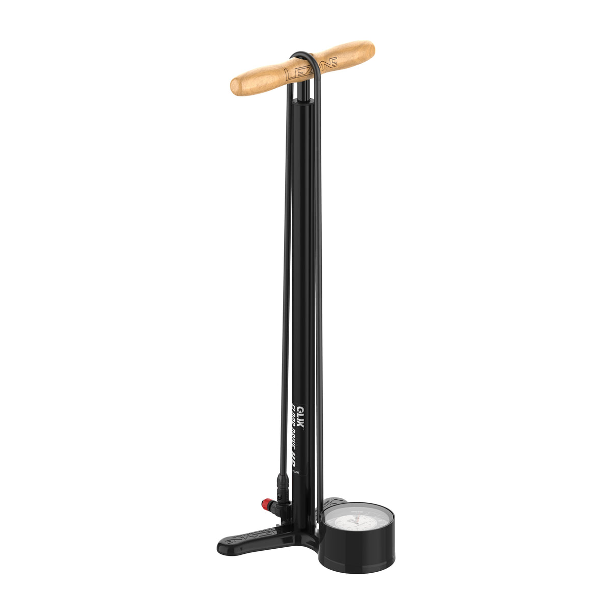 LEZYNE CLIK DRIVE HP ABS PRO Chuck Standpumpe, Schwarz