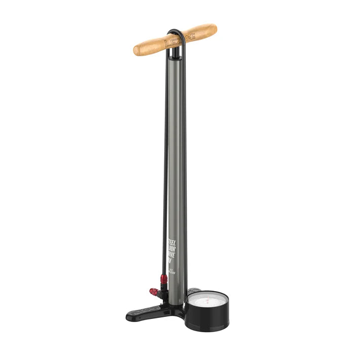 Standpumpe LEZYNE STEEL FLOOR DRIVE 3.5 HV Grau