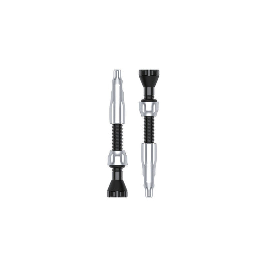 2 LEZYNE CNC Tubeless-Ventile, 44 mm, Silber