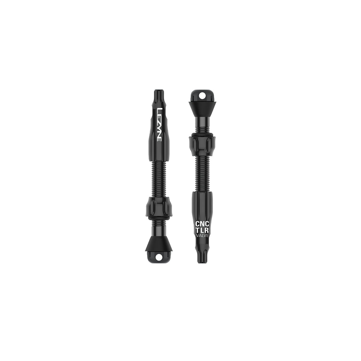 2er-Set LEZYNE CNC PRO Tubeless-Ventile 44 mm Schwarz