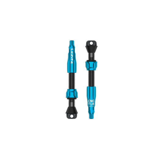 2er-Set LEZYNE CNC PRO Tubeless-Ventile 44 mm Blau