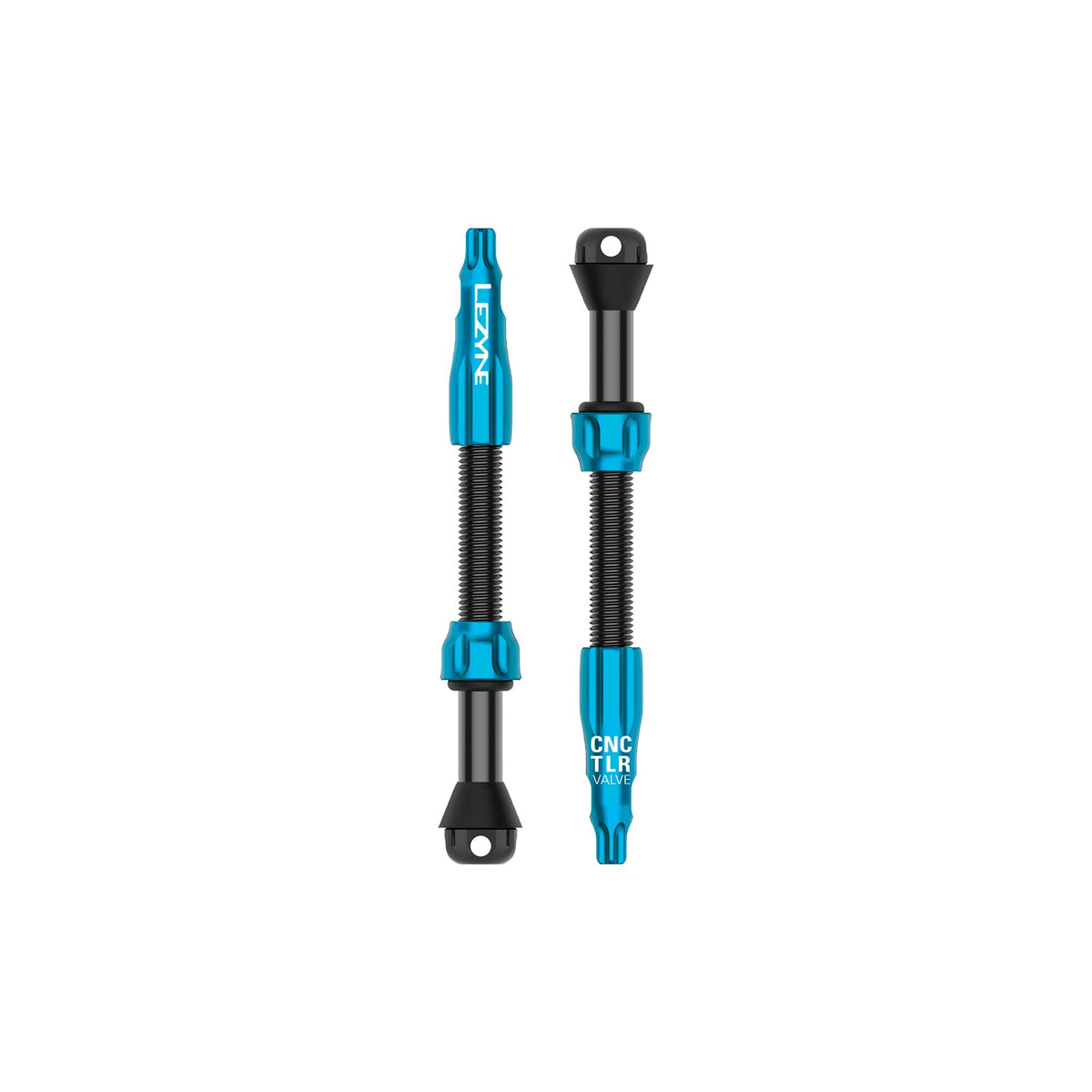 2er-Set LEZYNE CNC PRO Tubeless-Ventile 60 mm Blau