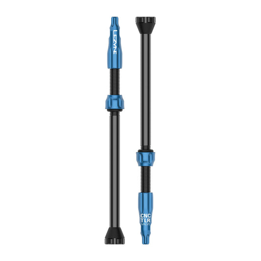 2er-Set LEZYNE CNC Tubeless-Ventile 80 mm Blau