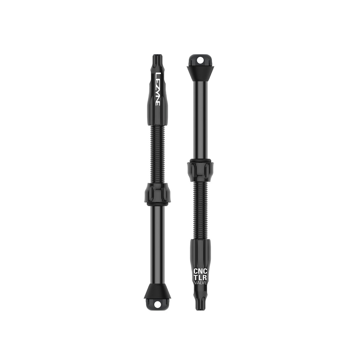 2er-Set LEZYNE CNC PRO Tubeless-Ventile 80 mm Schwarz
