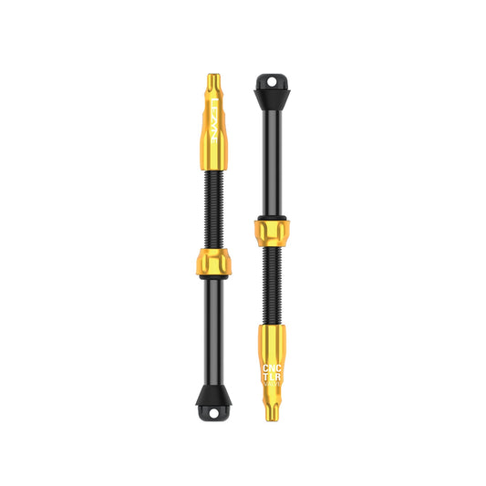 2er-Set Tubeless-Ventile LEZYNE CNC PRO 80 mm Gold