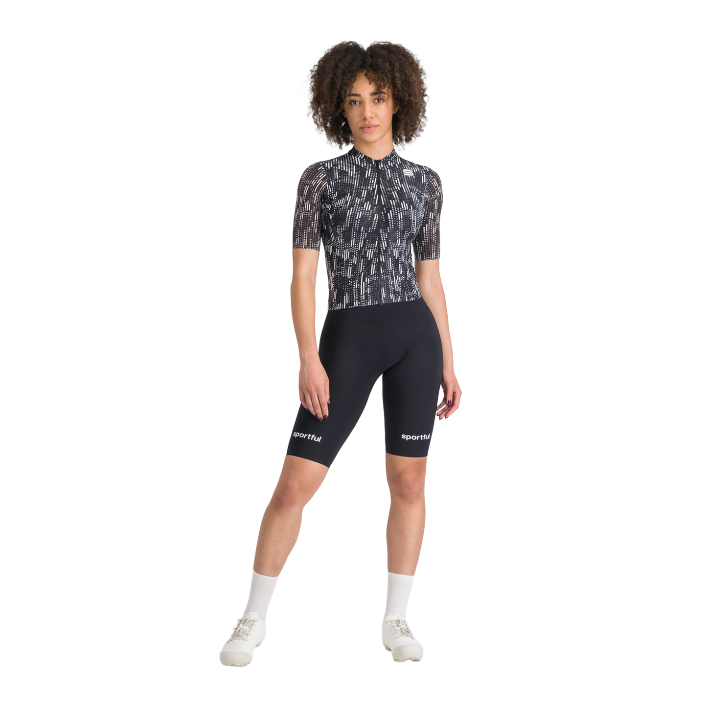 SPORTFUL G-SUIT Kurzärmliger Einteiler Damen Schwarz/Weiß