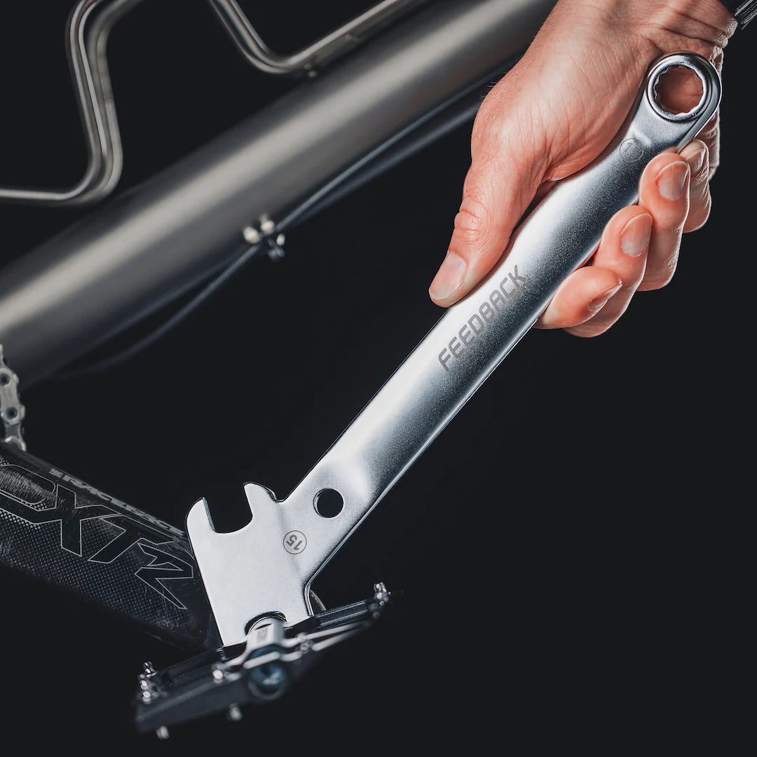 Pedal-Schraubenschlüssel und Kassettenabzieher FEEDBACK SPORTS Pedal Wrench Combo