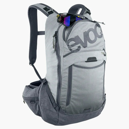 Rucksack mit Rückenprotektor EVOC TRAIL PRO 16L Grau