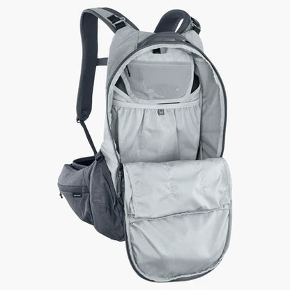Rucksack mit Rückenprotektor EVOC TRAIL PRO 16L Grau