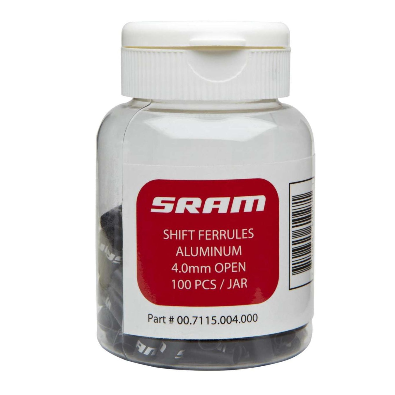 SRAM Endstück für Schaltwerk-Außenhülle 4.0mm offen (pro 100)