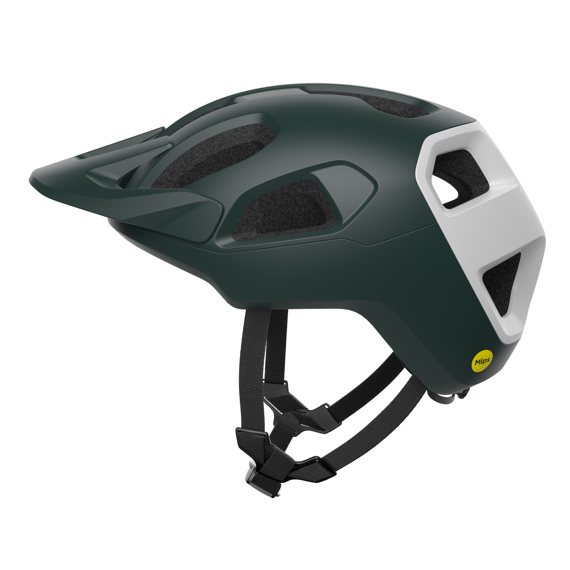 MTB-Helm POC CULARIS Grün/Weiß Matt – Probikeshop