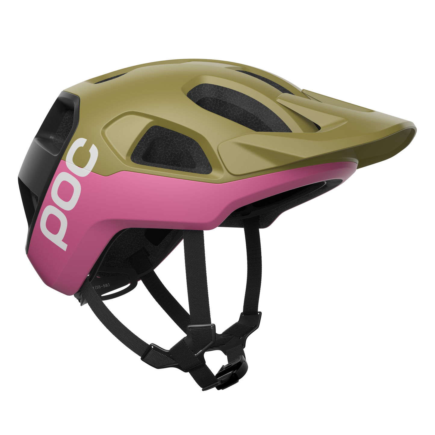 MTB-Helm POC CULARIS Grün/Rosa Matt