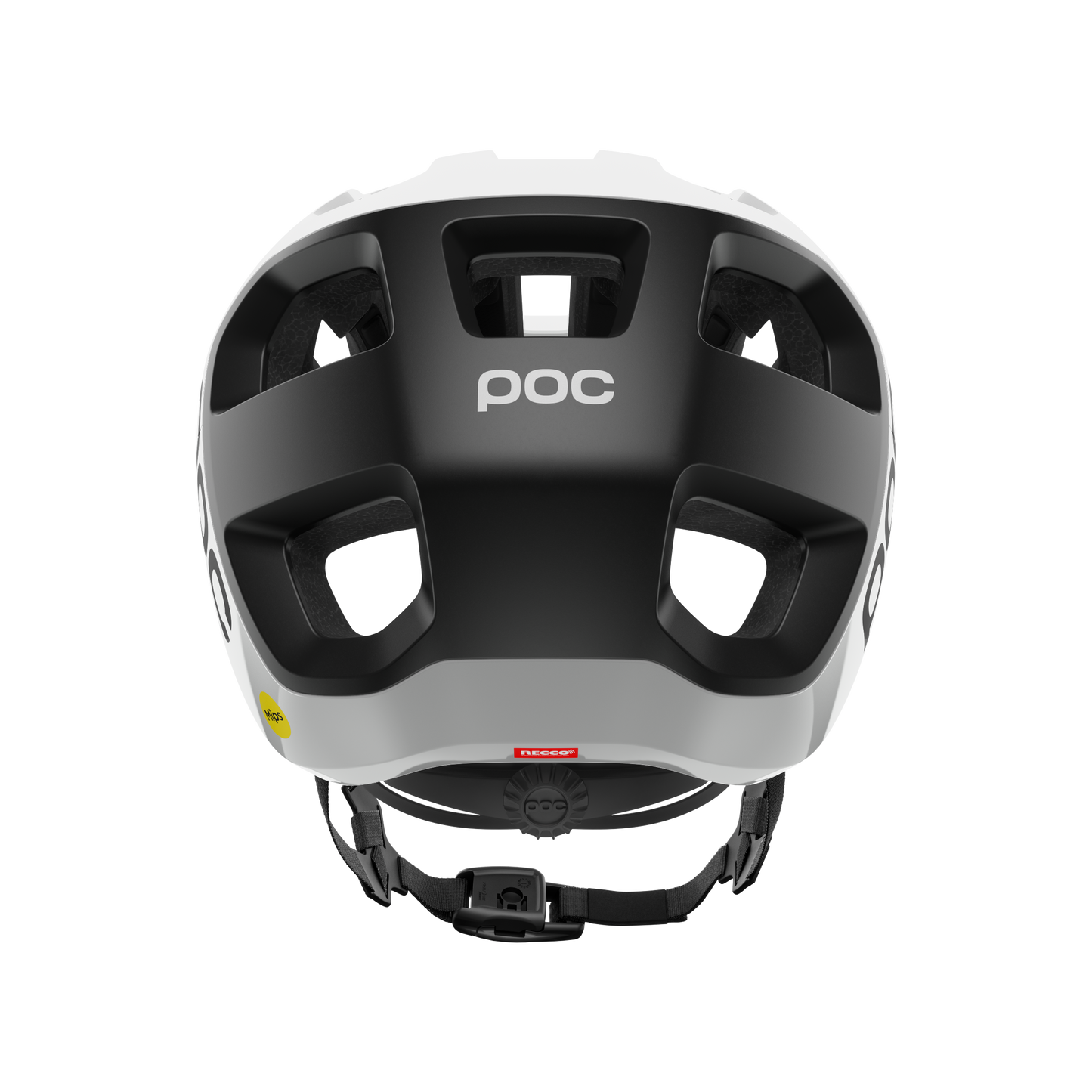 MTB-Helm POC CULARIS Weiss/Schwarz Matt Logo