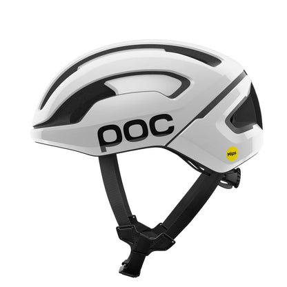 Rennradhelm POC OMNE AIR MIPS Logo Weiß/Schwarz Matt