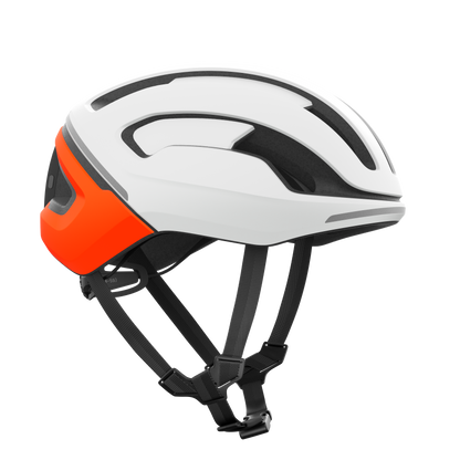 Rennrad-Helm POC OMNE BEACON MIPS Weiß/Orange Matt