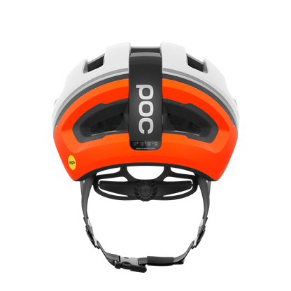 Rennrad-Helm POC OMNE BEACON MIPS Weiß/Orange Matt