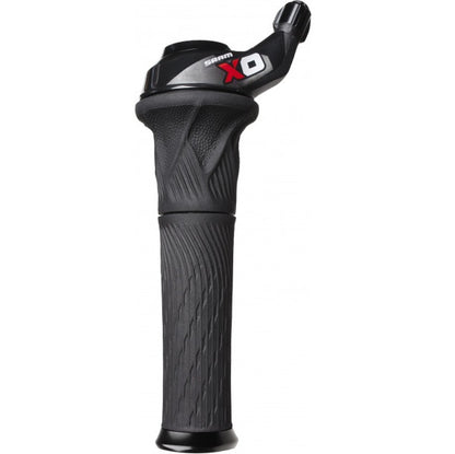 Linker SRAM X0 Grip Shift 2-fach-Drehgriffschalter Schwarz/Rot