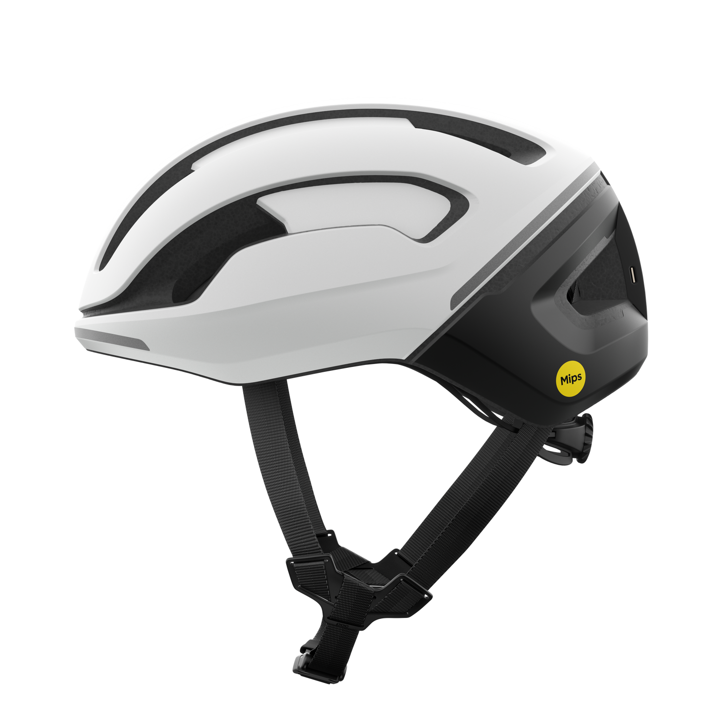 POC OMNE BEACON MIPS Rennradhelm, Weiß/Mattschwarz