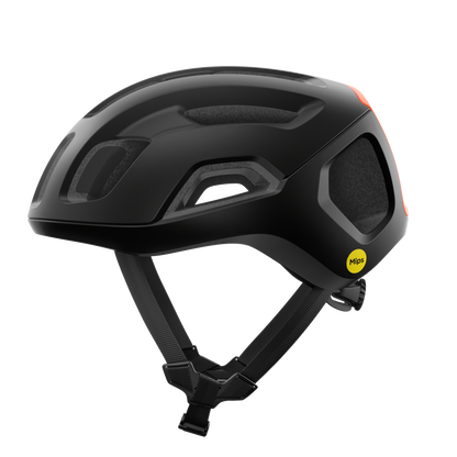 Rennradhelm POC VENTRAL AIR MIPS Schwarz/Orange Fluo Matt