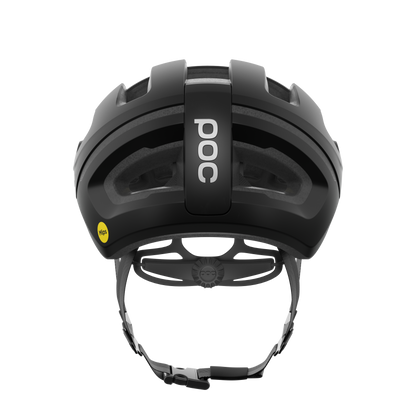 Rennradhelm POC OMNE AIR MIPS Logo Schwarz Matt/Weiß