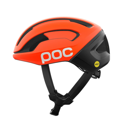 Rennradhelm POC OMNE BEACON MIPS Orange/Schwarz Matt
